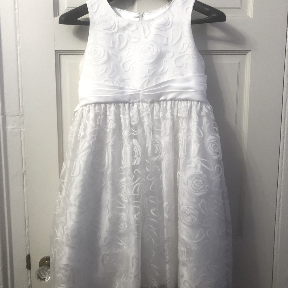 Special Occasion / Communion / Flower Girl Dress with headband & veil